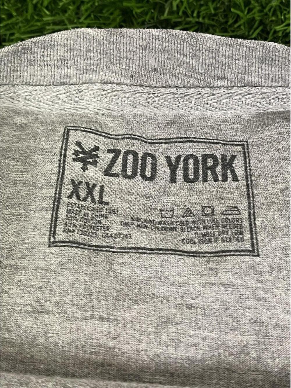 Y2K Style Zoo York Gray Striped Long Sleeve Shirt Mens Size 2XL - Picture 5 of 9